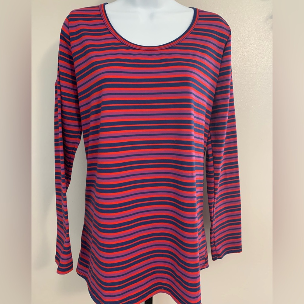 LuLaRoe Striped Long Sleeve Top